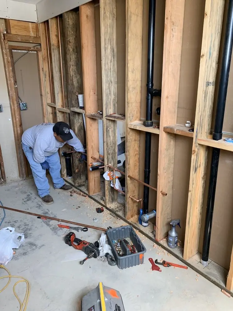 Commercial rough-in plumbing for Gas Line Repair in Northbrook East